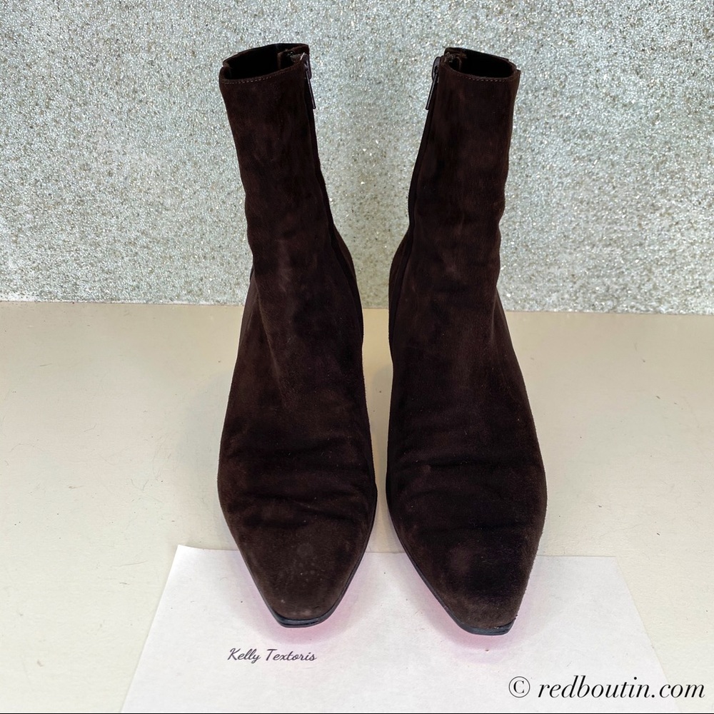 🎈Sold Louboutin brown suede boots - Picture 4 of 7